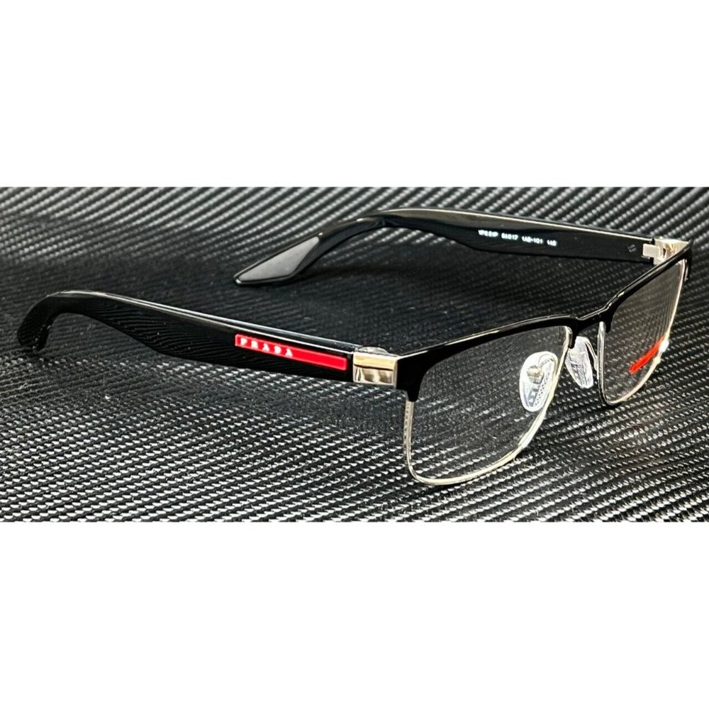 MENS Prada 54mm Black Eyeglasses - Picture 3 of 4
